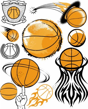 篮球图标图片