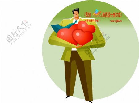 商务插画商务矢量素材商务男性HanMaker韩国设计素材库