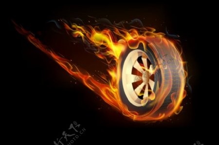 燃烧的轮胎