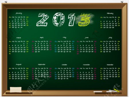 黑板2013日历