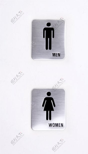 厕所指示牌图片