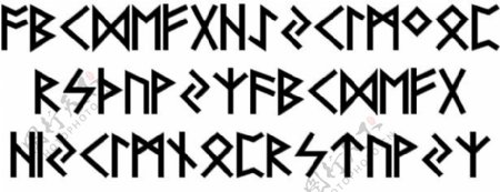 北欧古字母AOE字体