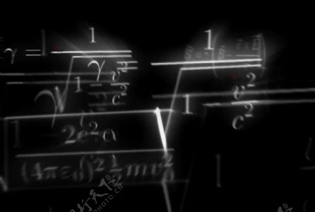 幽灵般的黑板方程运动的背景视频免费下载