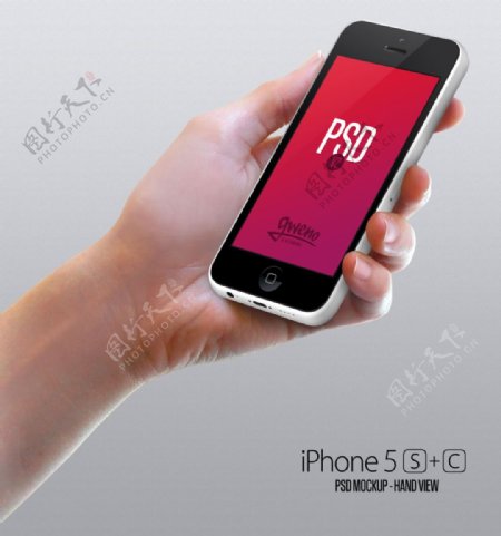 iphone5c5s苹果手机ui模版