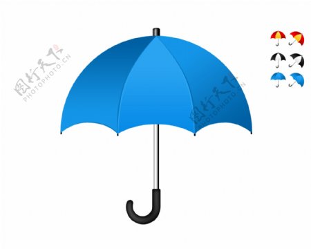 雨伞图标PSD设计素材