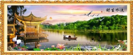 风景画桂林山水