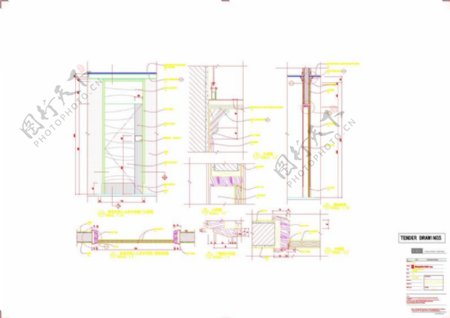 公共空间门建筑图纸