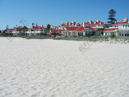 沙滩别墅区图片