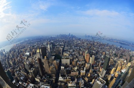纽约城市鸟瞰图图片