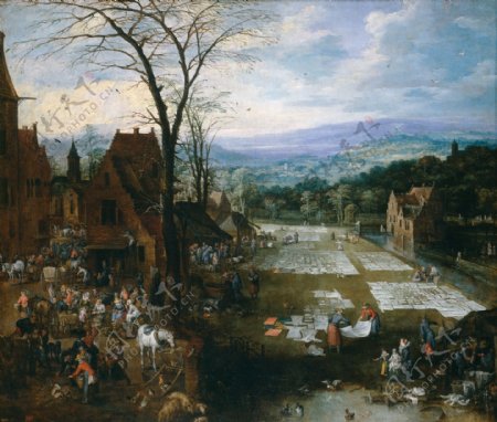 MomperJoosdeIIBruegheltheElderJanMercadoylavaderoenFlandesCa.1620画家古典画古典建筑古典景物