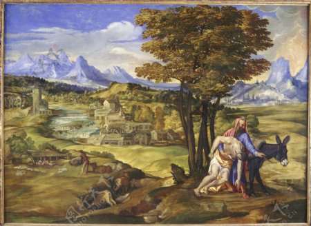DomenicoCampagnolaItalian14841550画家古典画古典建筑古典景物装饰画油画