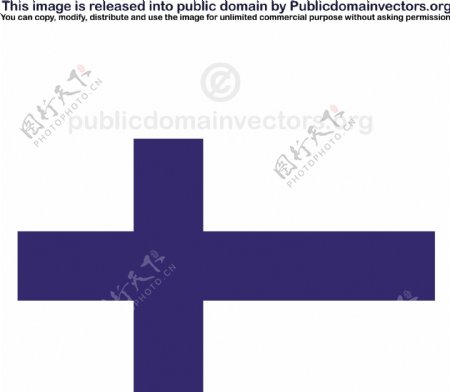 矢量芬兰国旗