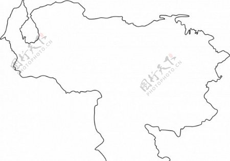 地图委内瑞拉矢量剪贴画