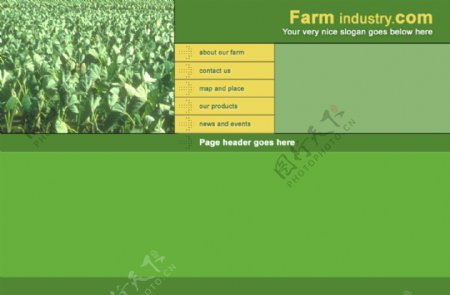 农产品企业的网站模板