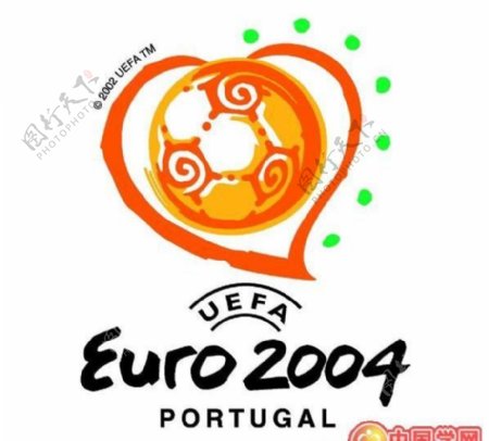 矢量2004葡萄牙欧洲杯足球赛标志