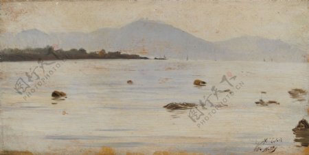 GiuseppeDeNittisTheSeanearNapoli画家风景画静物油画建筑油画装饰画