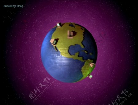 地球模型视频素材