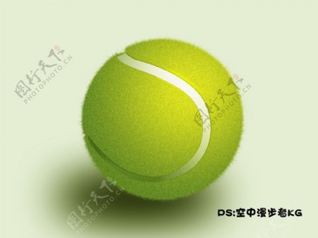 手绘网球
