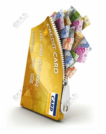 信用卡钱包创意图片