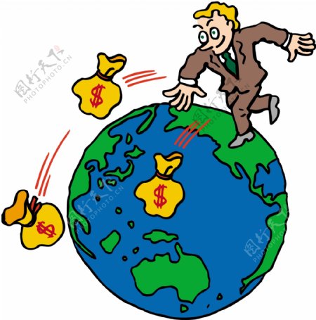 商务金融漫画图片