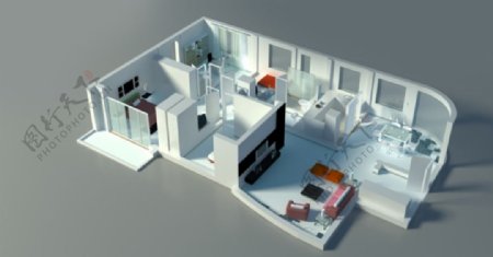 家居三维立体图3d模型