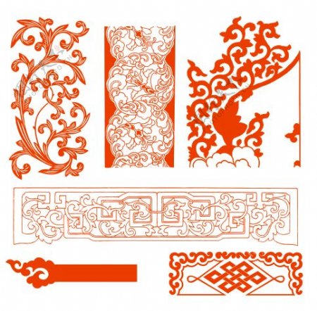 中国传统纹样矢量图