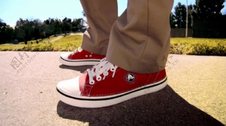 Crocs帆布鞋广告视频素材