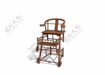 中式椅子3d中式家具模型15