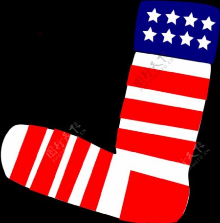 爱国的美国袜