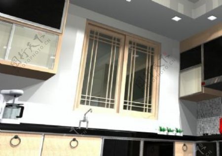 室内设计厨房餐厅3d素材3d素材25