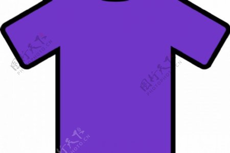 紫色的T恤衫的矢量绘图
