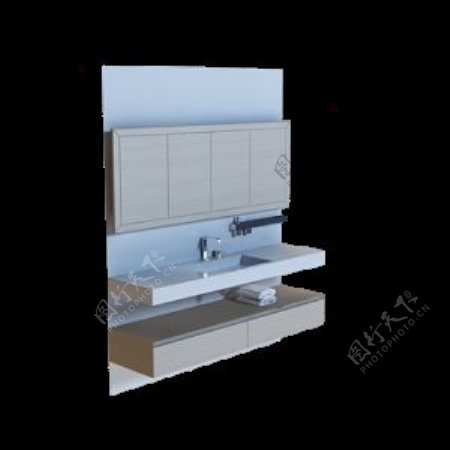 3D洗手台模型