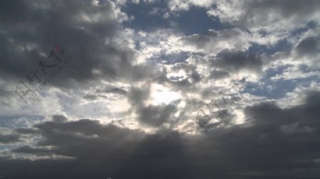 日落时移股票视频多云的天空视频免费下载