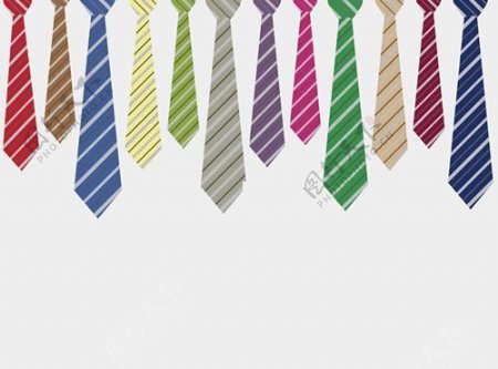 领带主题商务PPT模板