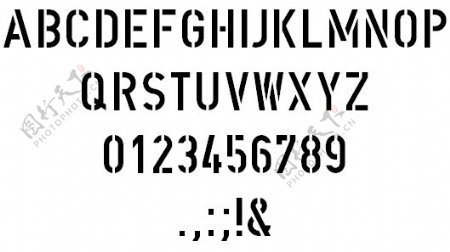 DINschablonierschrift字体