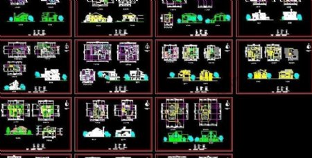 14套别墅居住方案图