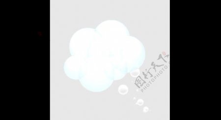 白色云朵AE源文件视频