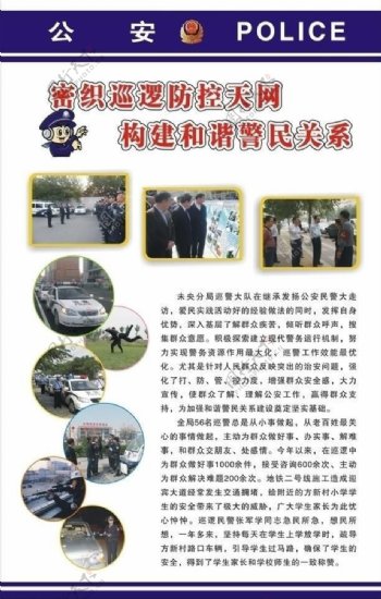 巡警展板图片