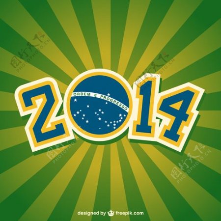 2014巴西世界足球赛事背景矢量05