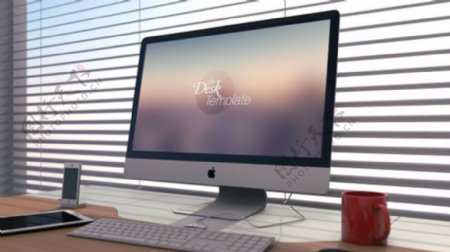苹果电脑展示模板PSD分层素材