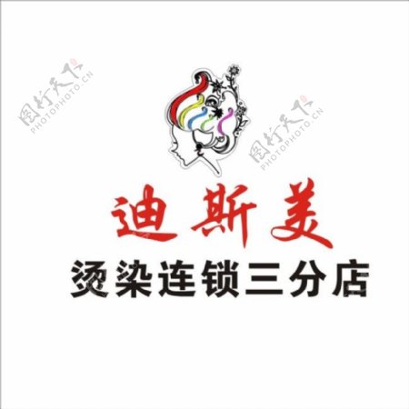 迪斯美烫染连锁logo