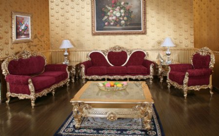 古典艺术欧式沙发装修图片