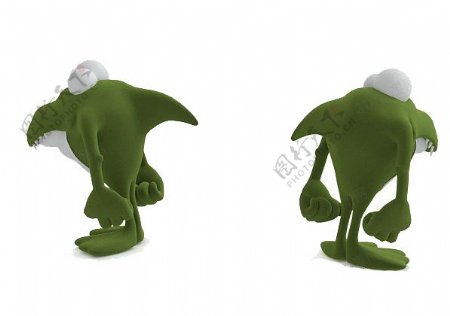 绿色儿童玩具3d模型
