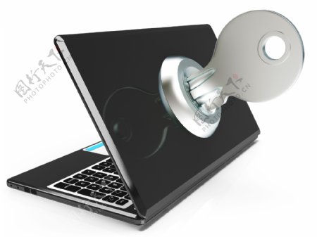 关键的计算机显示安全密码或解锁