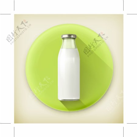 牛奶icon图标标志图片