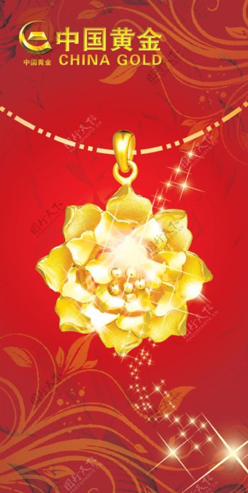 中国黄金珠宝形象展板