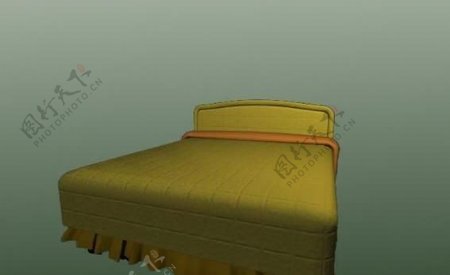 室内装饰设计3D模型之外国床12