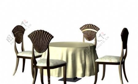 传统家具椅子3D模型A104