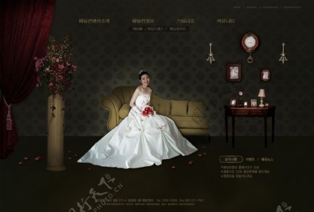 婚纱设计网页模板