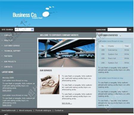 科技软件类商业公司网站模板